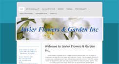 Desktop Screenshot of javierflowersandgarden.com